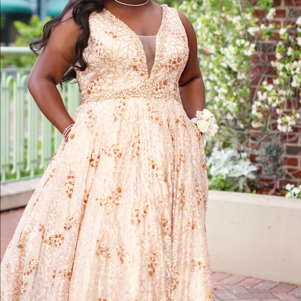 Gold Prom Dress